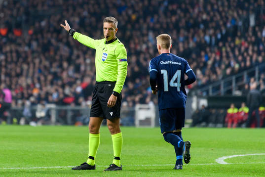 Referee Davide Massa