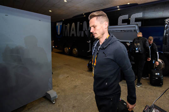 Markus Rosenberg of Malmö FF arrives prior to the Europa