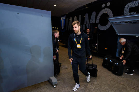 Rasmus Bengtsson of Malmö FF arrives prior to the Europa