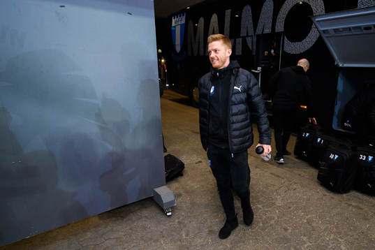 Anders Christiansen of Malmö FF arrives prior to the