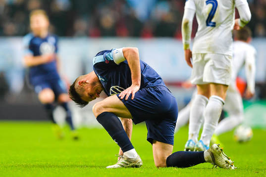 Markus Rosenberg of Malmö FF in pain