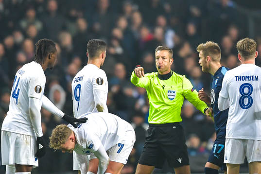 Referee Davide Massa
