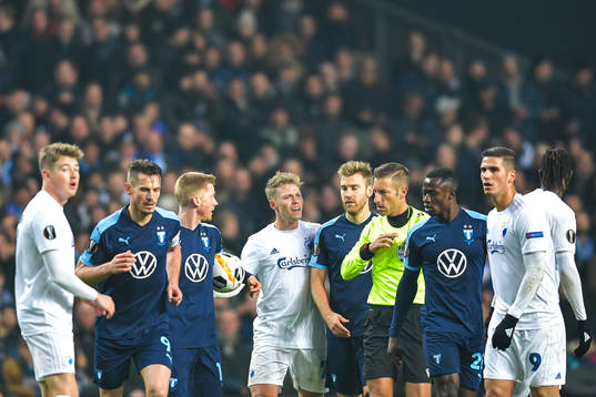 Viktor Fischer of FC Köpenhamn reacts