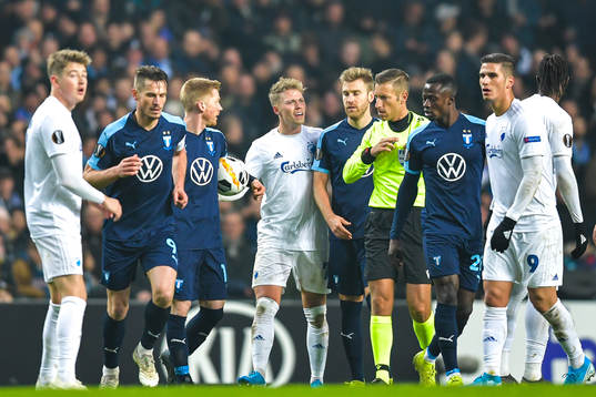 Viktor Fischer of FC Köpenhamn reacts