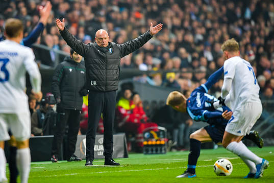 Uwe Rösler, head coach of Malmö FF reacts