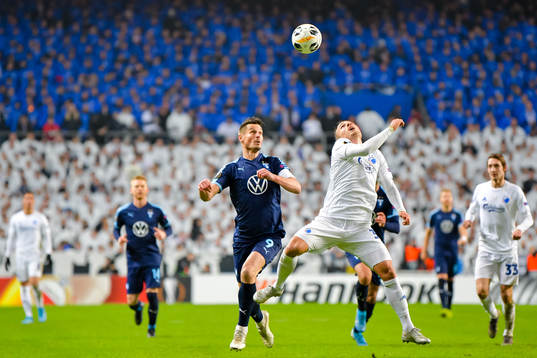 Markus Rosenberg of Malmö FF and Pierre Bengtsson of FC