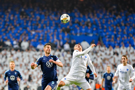 Markus Rosenberg of Malmö FF and Pierre Bengtsson of FC