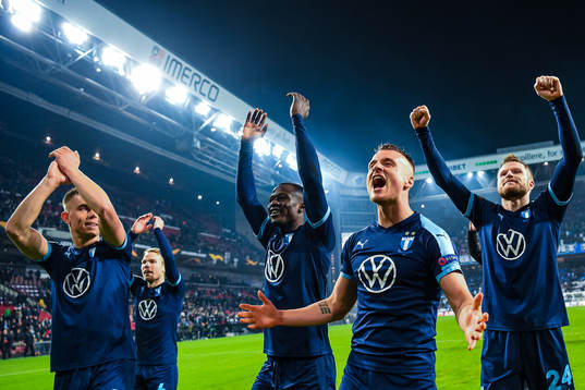 Bonke Innocent , Eric Larsson and Lasse Nielsen of Malmö