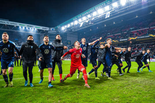 Players of Malmö FF celebrate