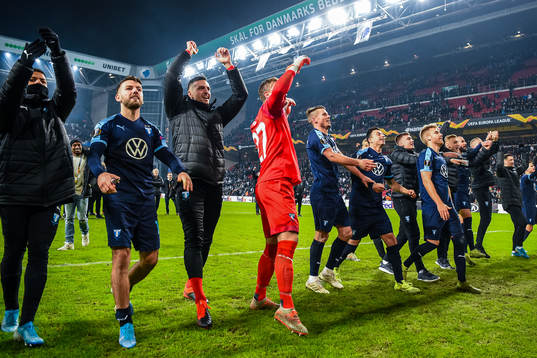 Players of Malmö FF celebrate