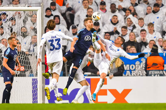 Rasmus Bengtsson of Malmö FF and Pieros Sotiriou of FC