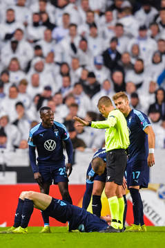 Anders Christiansen of Malmö FF in pain