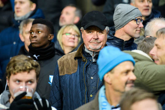 Percy Nilsson in the stands