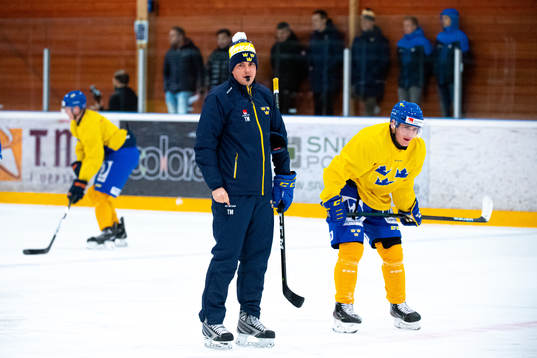 Head coach Tomas Montén of Sweden