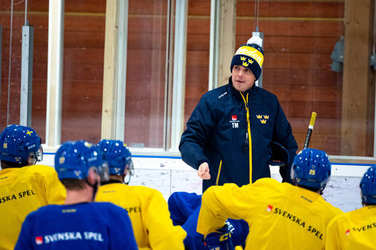 Head coach Tomas Montén of Sweden