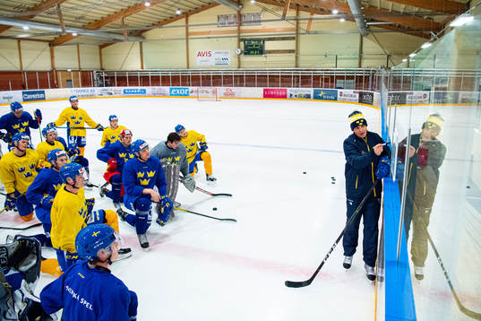 Head coach Tomas Montén of Sweden