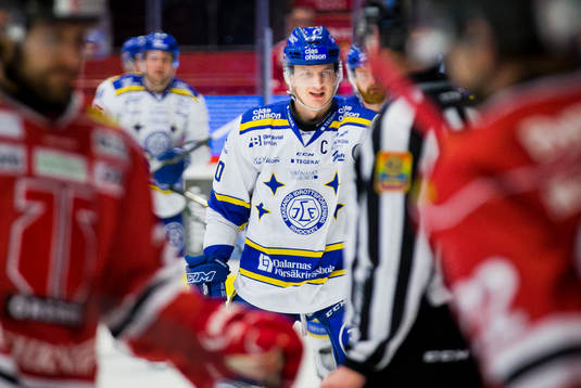 Leksands Martin Karlsson jublar vid 2-2