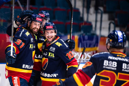 Djurgårdens Dick Axelsson, Patrik Berglund , Niclas