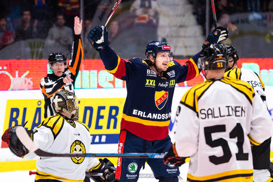 Djurgårdens Anton Hedman jublar
