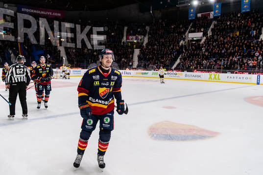 Djurgårdens Marcus Högström jublar