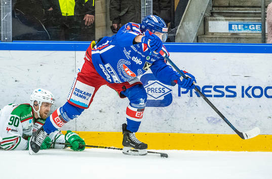 Oskarshamns Emil Wahlberg och Rögles Ted Brithén
