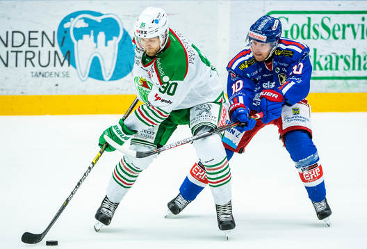 Oskarshamns Nicklas Heinerö och Rögles Ted Brithén