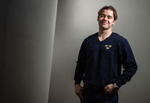 Alexander Holtz of Sweden poses for a portrait
