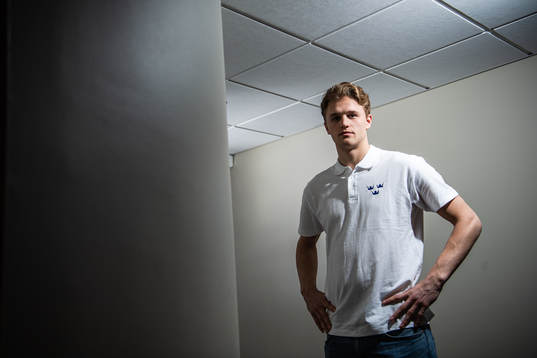 Adam Ginning of Sweden poses for a portrait