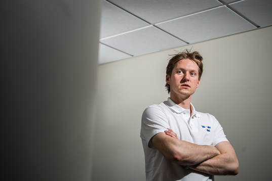 Rasmus Sandin of Sweden poses for a portrait