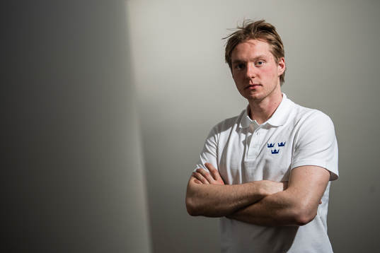 Rasmus Sandin of Sweden poses for a portrait