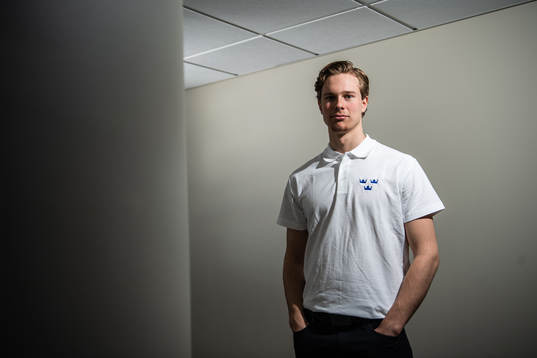 Goalkeeper Hugo Alnefelt of Sweden poses for a portrait