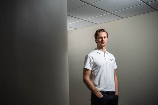 Goalkeeper Hugo Alnefelt of Sweden poses for a portrait