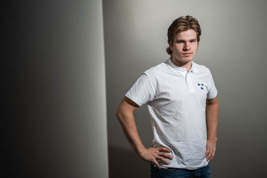 Tobias Björnfot of Sweden poses for a portrait