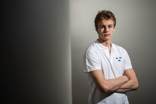 Philip Broberg of Sweden poses for a portrait