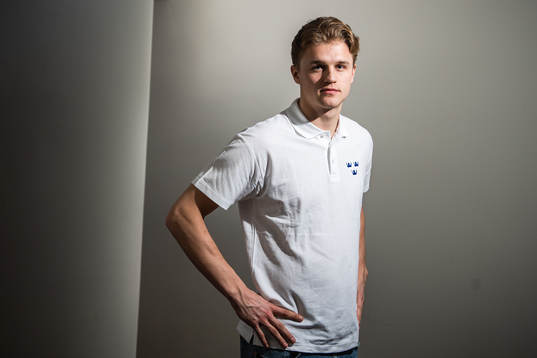 Adam Ginning of Sweden poses for a portrait