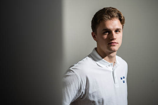 Adam Ginning of Sweden poses for a portrait