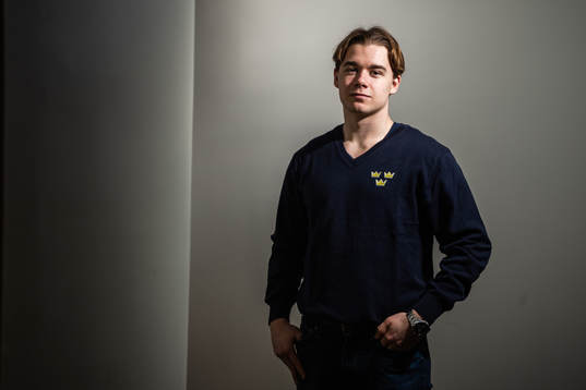 Alexander Holtz of Sweden poses for a portrait