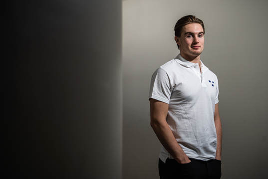 Nils Höglander of Sweden poses for a portrait