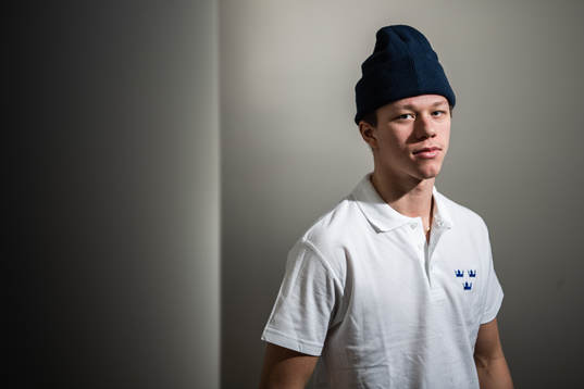 Lucas Raymond of Sweden poses for a portrait