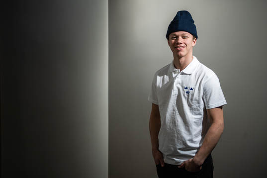 Lucas Raymond of Sweden poses for a portrait