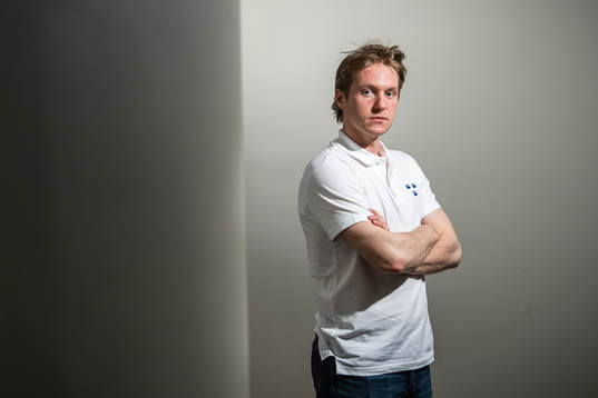 Rasmus Sandin of Sweden poses for a portrait