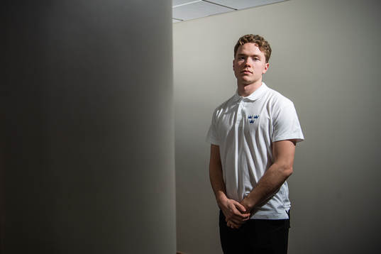 Linus Öberg of Sweden poses for a portrait