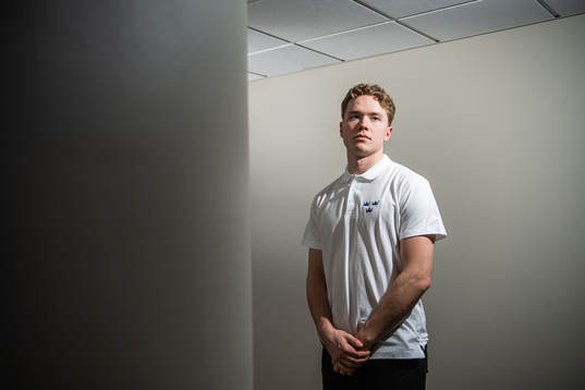 Linus Öberg of Sweden poses for a portrait