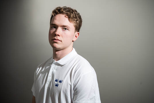 Linus Öberg of Sweden poses for a portrait