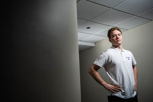 Linus Öberg of Sweden poses for a portrait