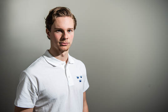 Goalkeeper Hugo Alnefelt of Sweden poses for a portrait