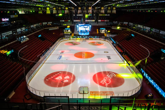 Interiör av Monitor ERP Arena