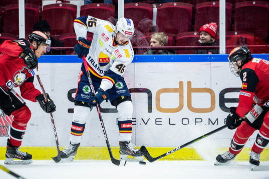 Malmö Redhawks Henrik Hetta och Helge Grans mot