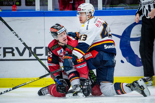 Malmö Redhawks Lars Bryggman och Djurgårdens Tom Nilsson