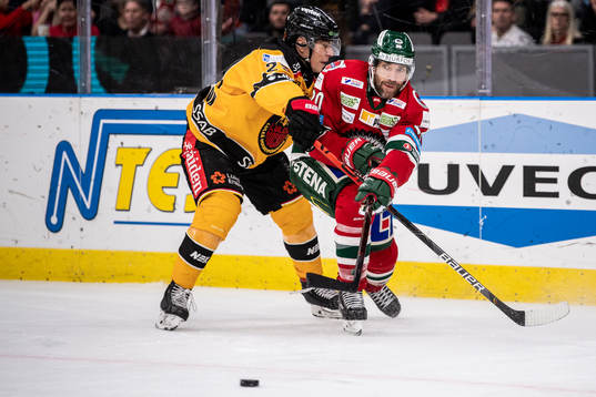 Luleås Erik Gustafsson och Frölundas Joel Lundqvist